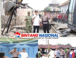Polresta Pekanbaru Gelar Apel dan Gotong Royong Rekonstruksi Asrama Polisi
