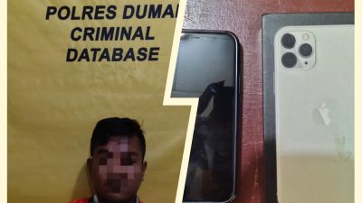 Polsek Dumai Timur Kembali Sukses Ungkap Kasus Tindak Pidana Pencurian, Pelaku Diamankan Bersama Barang Bukti